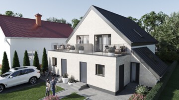 Wohnen im Grünen: Zwei moderne Wohneinheiten mit dem Flair einer Doppelhaushälfte, 65931 Frankfurt am Main / Zeilsheim, Maisonettewohnung